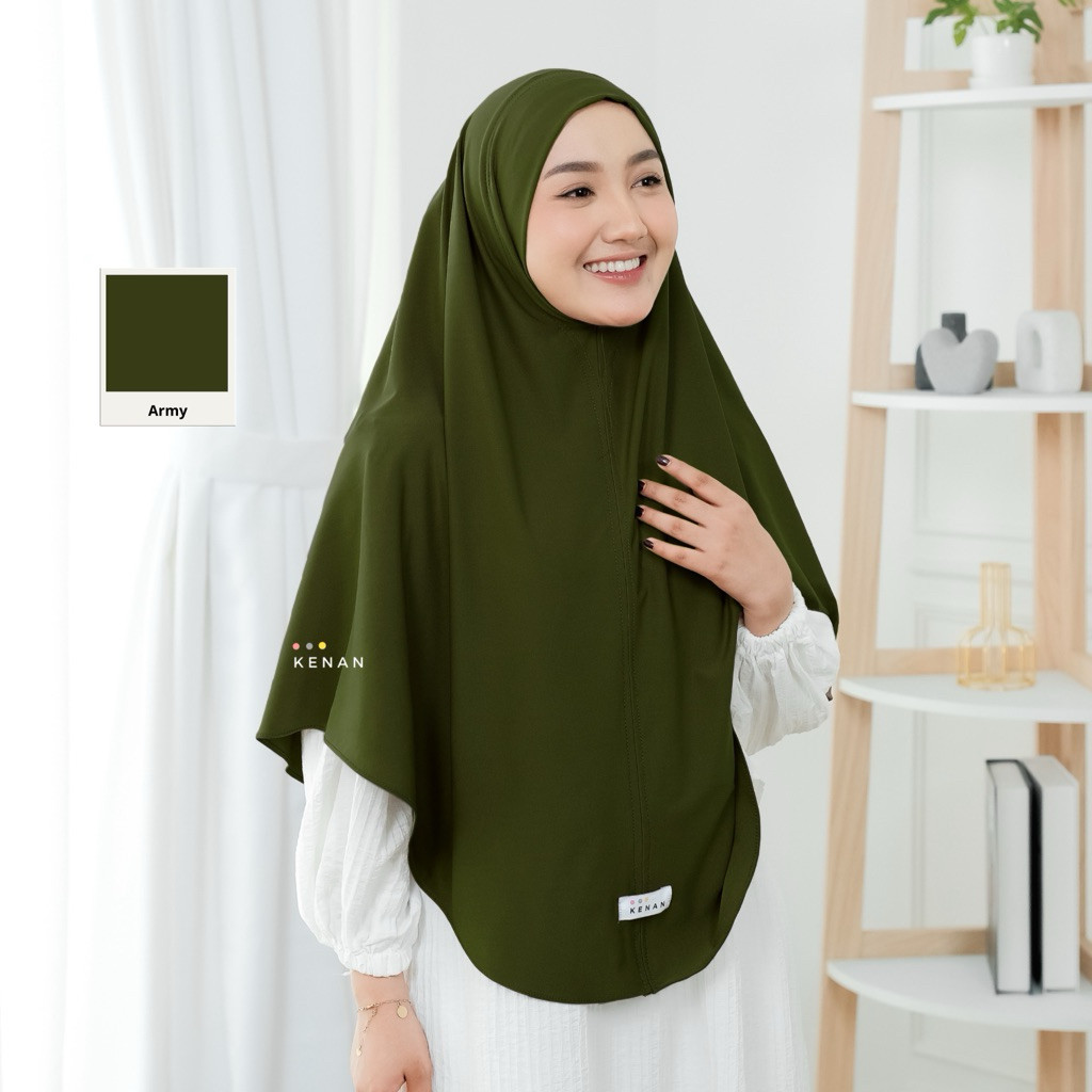 KENAN - Fayola Instan Hijab Daily Bergo Nonpet Size XL Jumbo