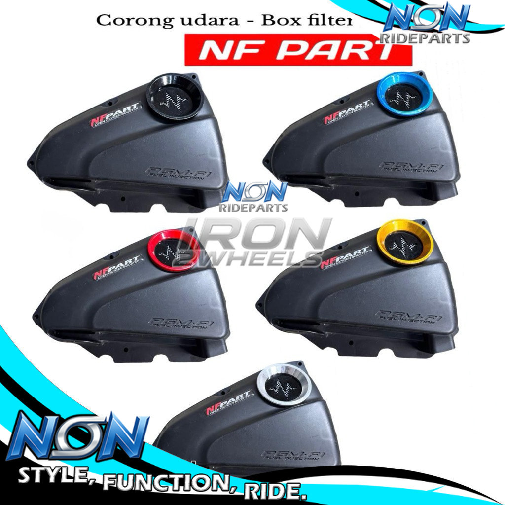 NoiN RideParts -  Cover Tutup Box Filter Beat Karbu K16 PGM FI Veloscope Velocity Tutup Box Filter B