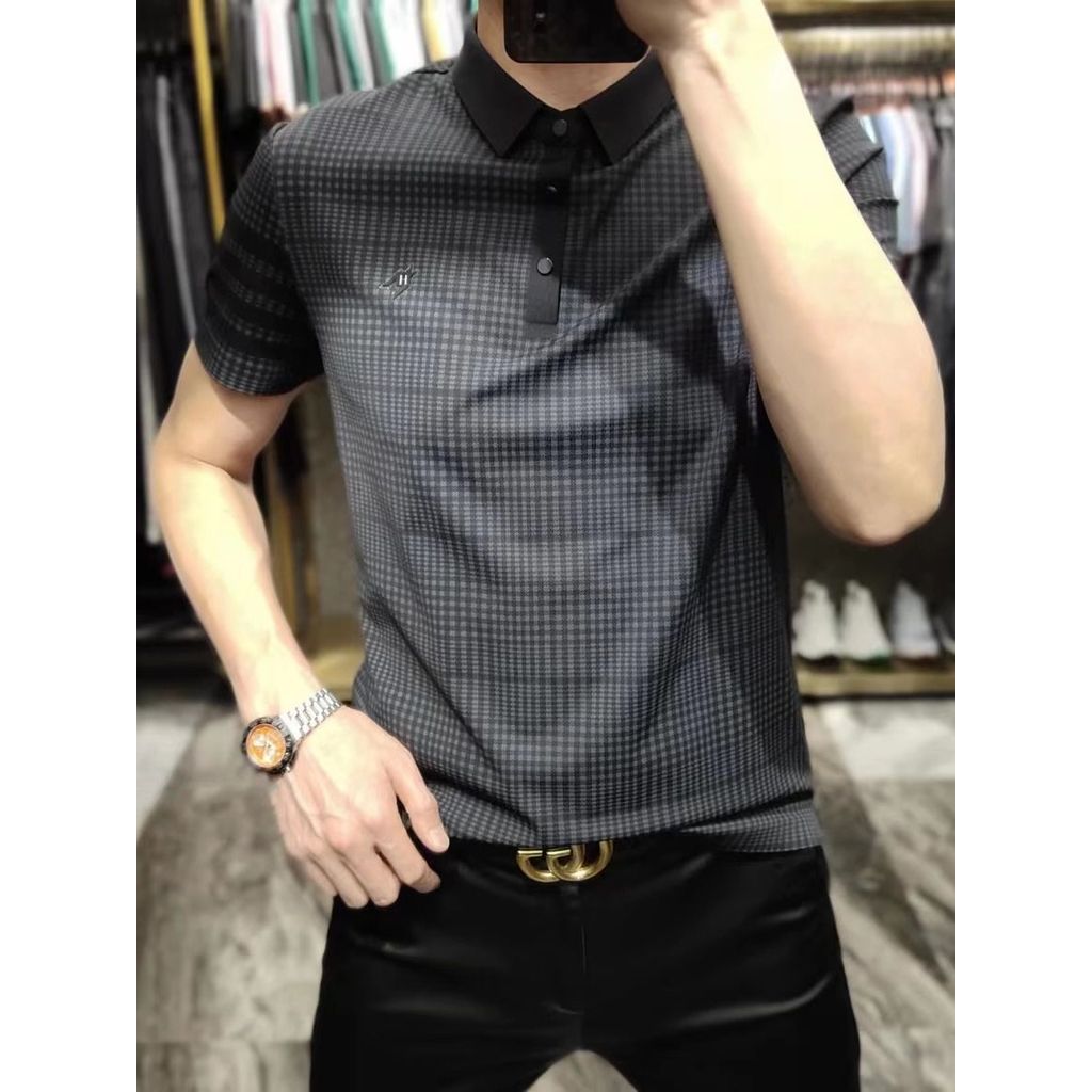 Kemeja POLO lengan pendek pria