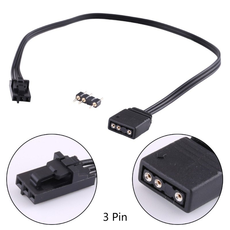 for Corsair RGB 4Pin To Standard ARGB 3Pin 5V Adapter Connector RGB Cable 25cm