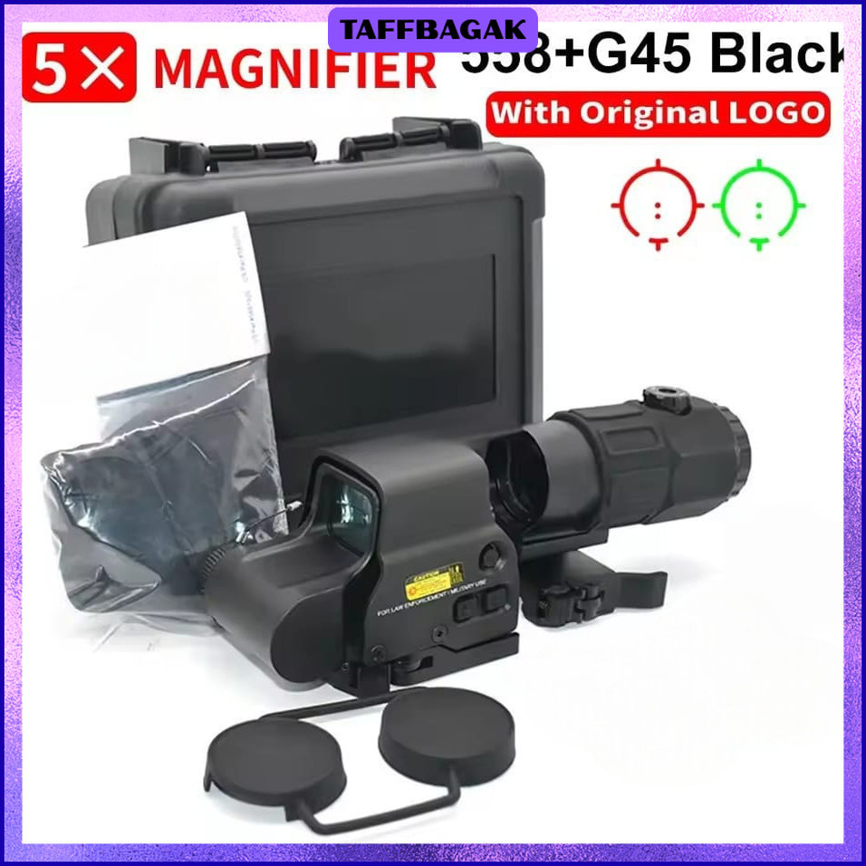 Tactical Laser Holographic Sight 558 5x Magnifier G45 - 112113