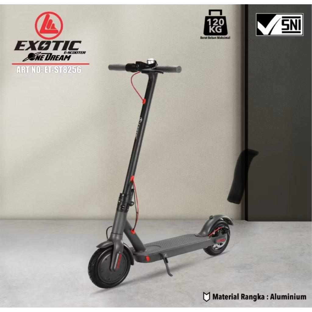 AS Electric Scooter Skuter Listrik Otoped Anak & Dewasa EXOTIC ST 8256 GrabWheel Terbaru by Pacific