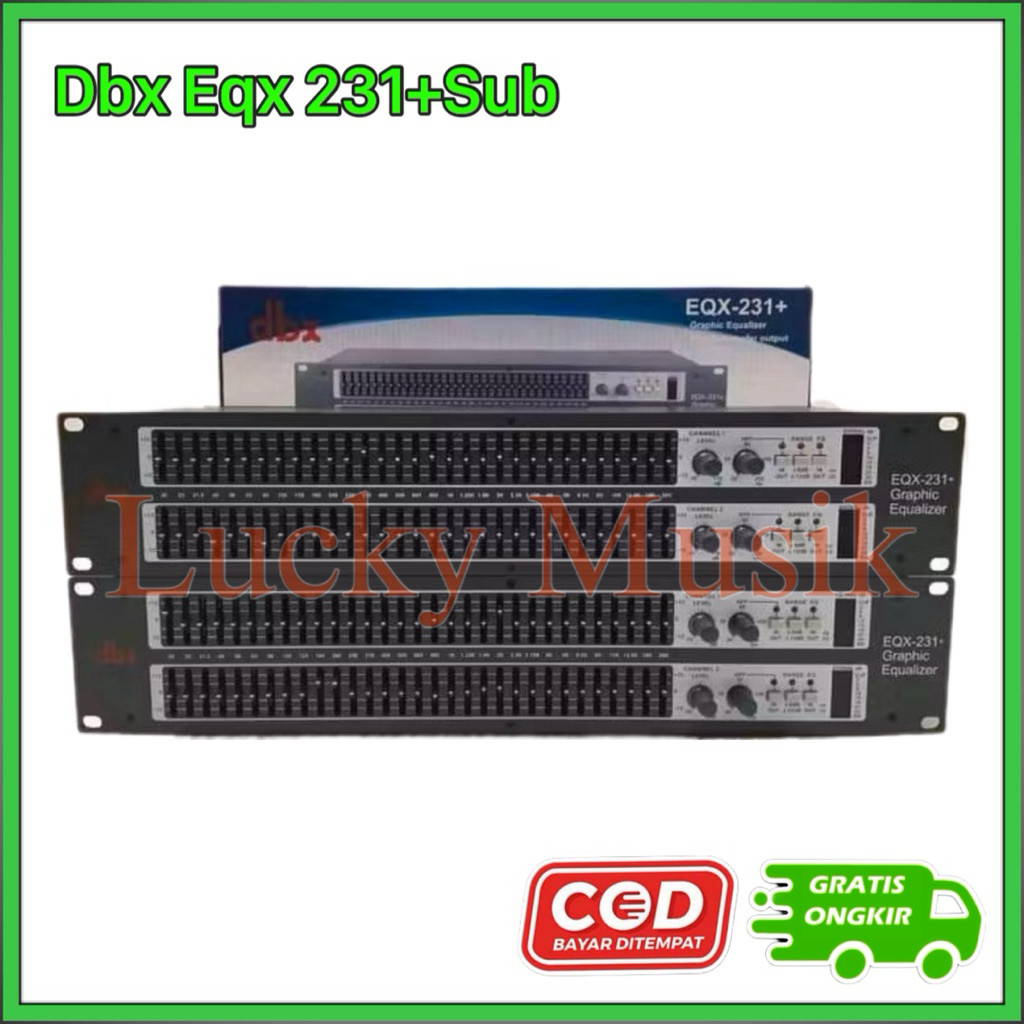 Equaliser DBX EQX 231 + Subwoofer - Equalizer dbx Eqx 231 Plus Sub