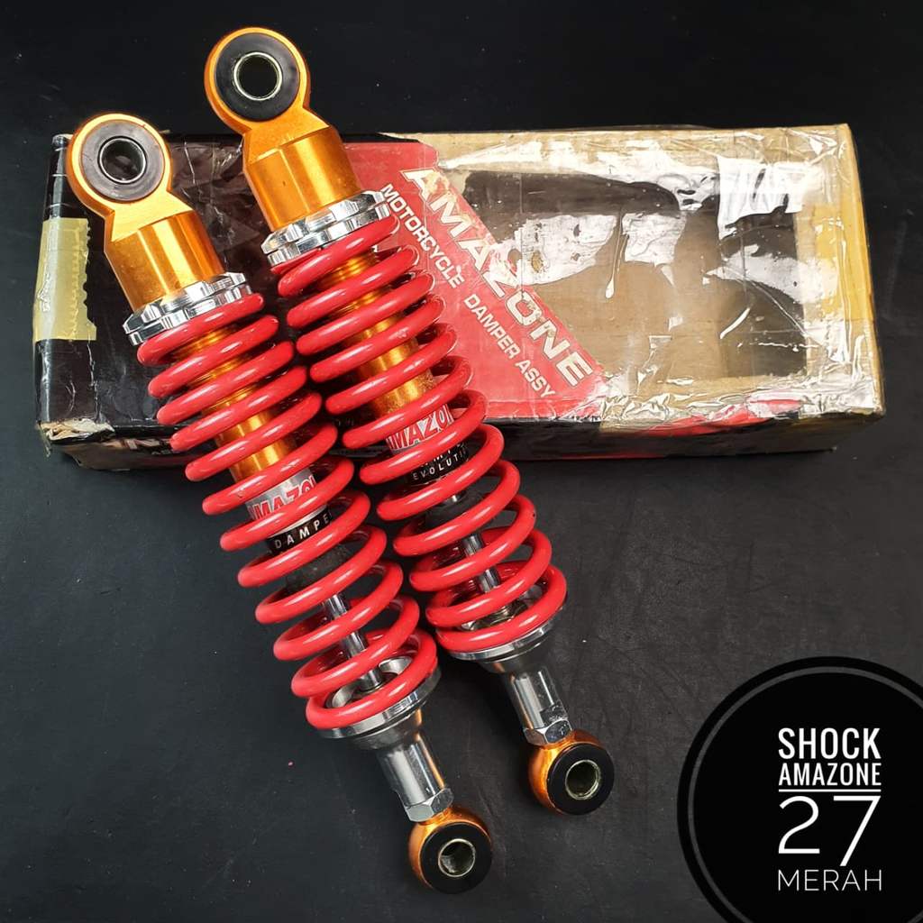 Shockbreker Shock Sob Amazone 27 F1zr JupiterZ JupiterZ1 VegaRnew VegaZR putih  merah