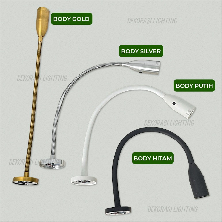 LAMPU DINDING LAMPU BACA WALL LAMP BED LIGHT FLEXIBLE SPIRAL