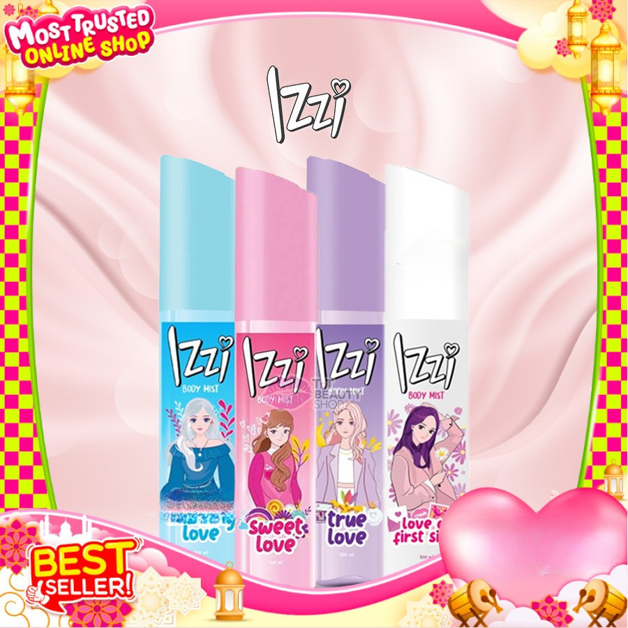izzi Body Mist 100ml Parfum Wanita Original BPOM Wangi Tahan Lama (Sweet Love/Dazzling Love/Love at 