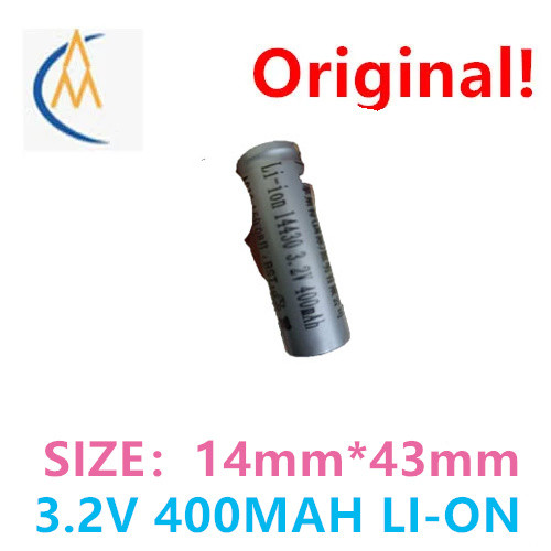 Beli lebih banyak akan lebih murah 14430 lithium 3.2v kapasitas besar 400mAh untuk alat cukur, gelas