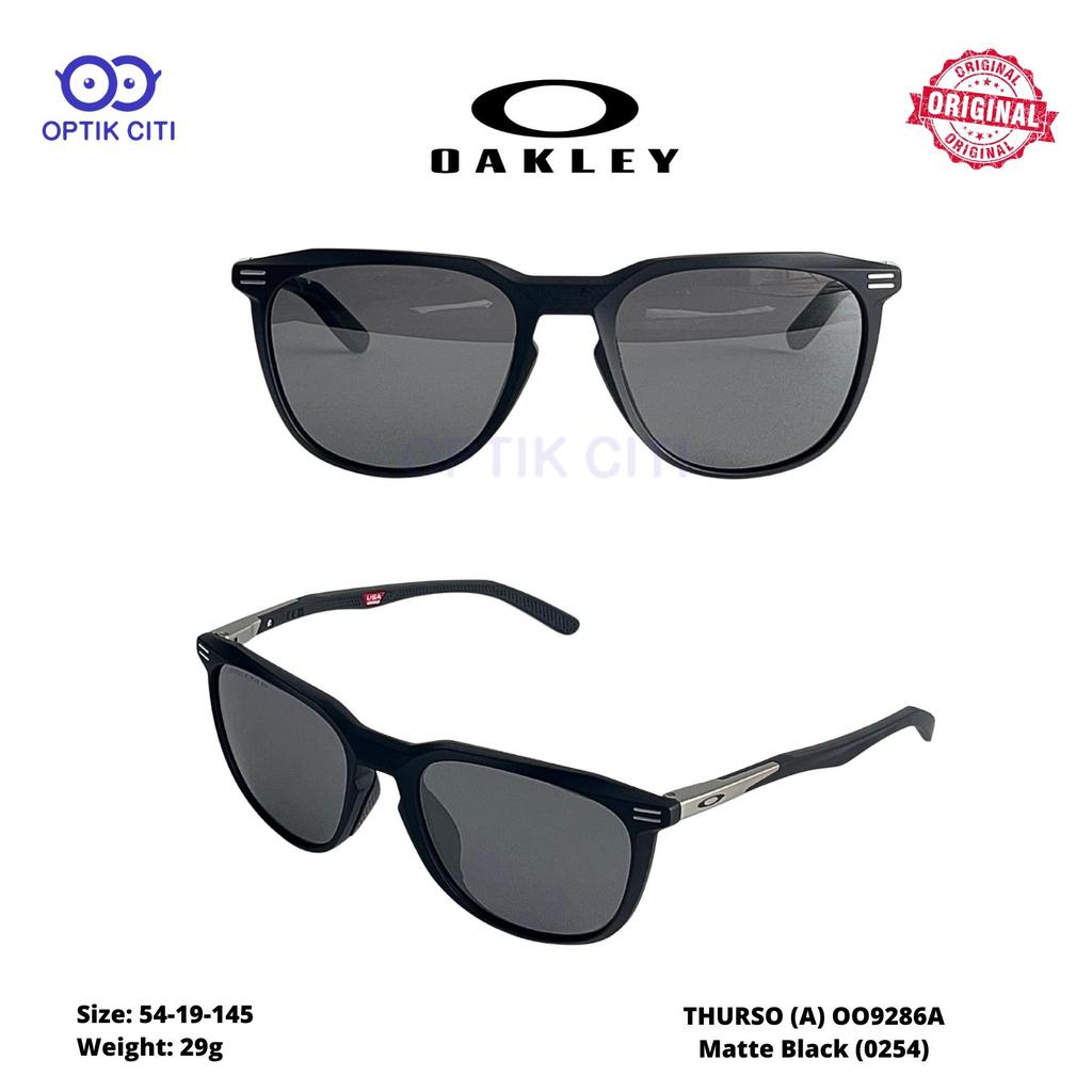 Kacamata Hitam Pria Sunglass Polarized Original Oakley Thurso A OO 9286 - Matte Black