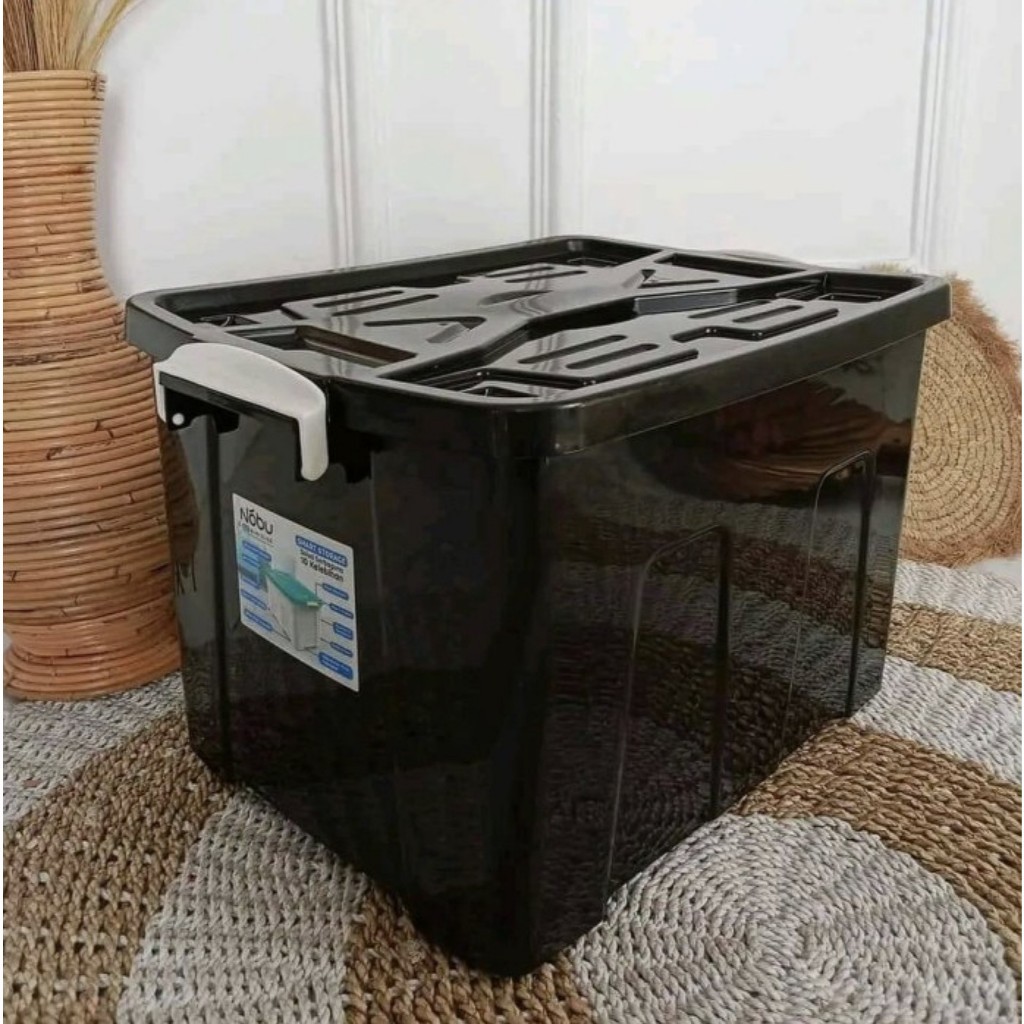 NOBU BOX CONTAINER 55 LITER + RODA - Kontainer Box Plastik / Container Box Besar