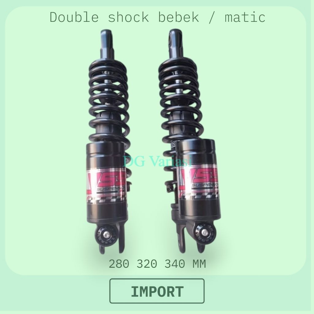 DG- Shockbreaker YSS 340 mm tabung bawah matic untuk motor pcx nmax xmax aerox adv