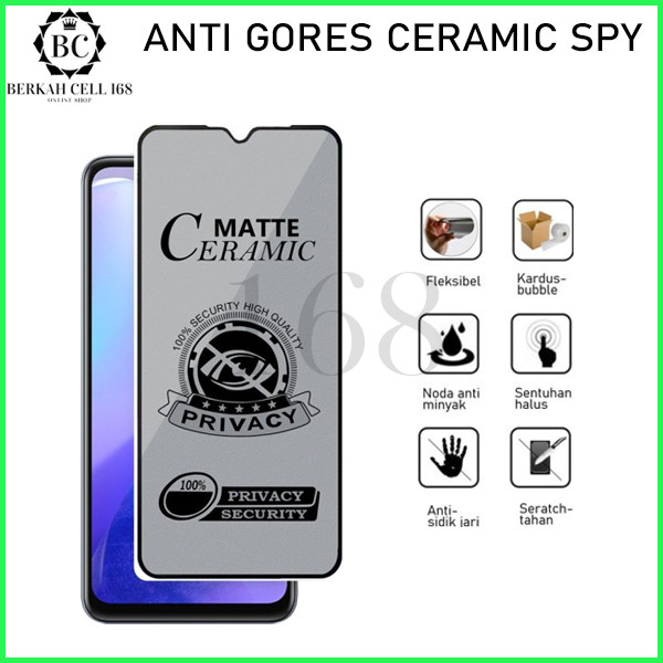 ANTI GORES SPY INFINIX HOT 8 ANTI GORES CERAMIC SPY - BERKAHCELL