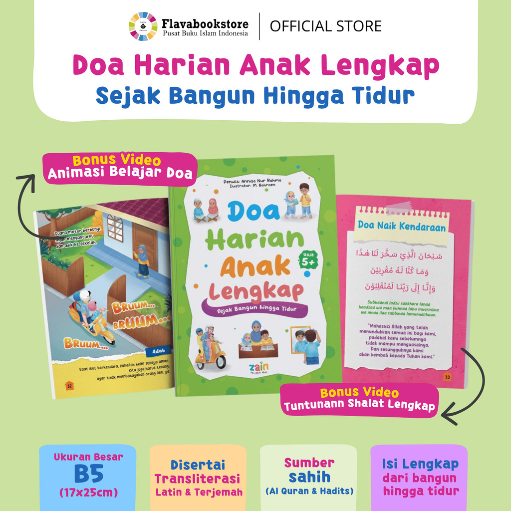 Zain - Buku Doa Harian Anak Lengkap Sejak Bangun Hingga Tidur - Belajar Berdoa Sehari Hari