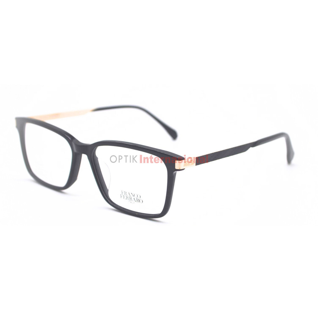 FRANCO FERRARO ITALY FF218 Frame Oval Kacamata Branded Italy Unisex Original