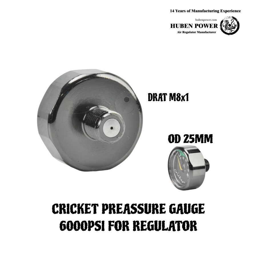 Hazelnuts_Id Manometer Regulator Cricket Dan Paintball Drat M8 Black