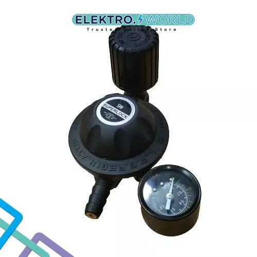 GASCOMP GRS-02 Regulator Meter - Alat Pengaman Gas LPG 3kg & 12kg