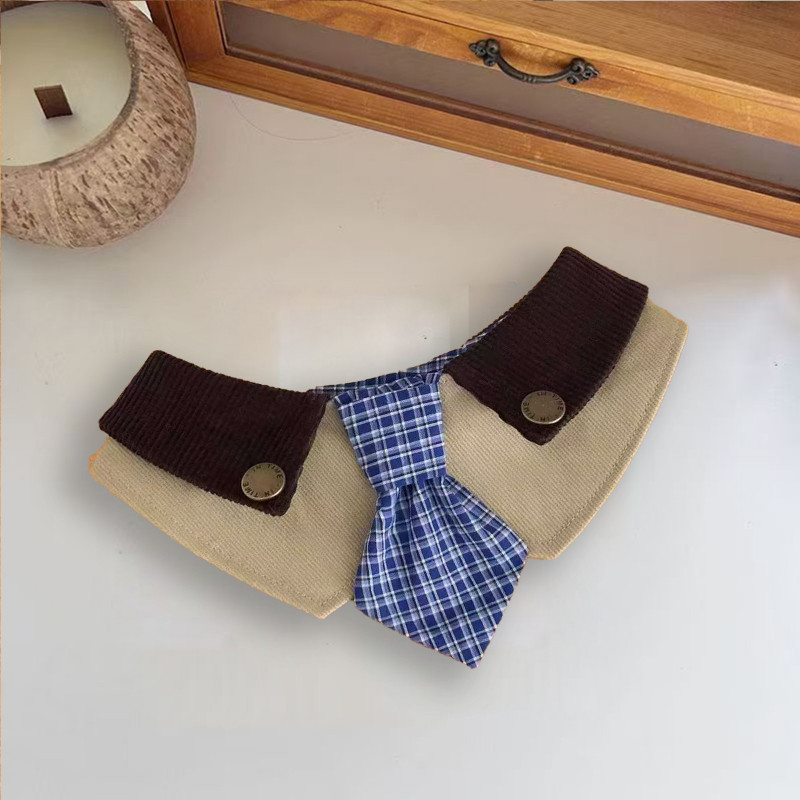 Celemek hewan peliharaan, syal untuk anak anjing dan kucing, celemek lucu.