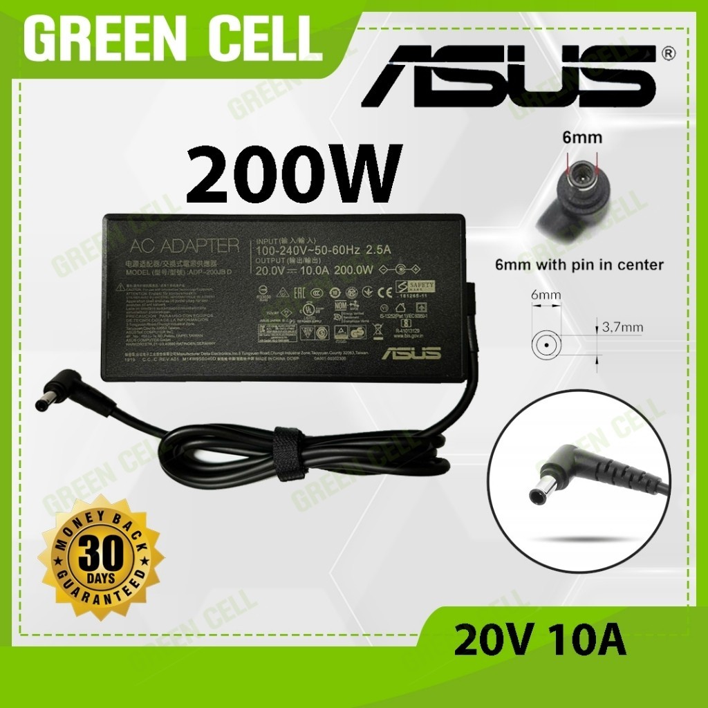 200W Asus TUF ROG Gaming laptop 20V 10A AC power Charger for Asus A15 2021 F15 2021 F17 2021