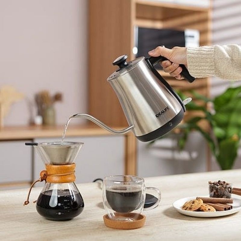 Teko Leher Angsa Listrik /Teko Kettle Kopi Teh Listrik/Idealife IL112 / IDEALIFE TEKO LISTRIK IL110