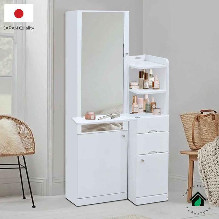 Toraya Lemari Rias/ Meja Rias/ Lemari Pakaian Cermin/ Cermin Full Body/ Standing Mirror Cabinet MR-C