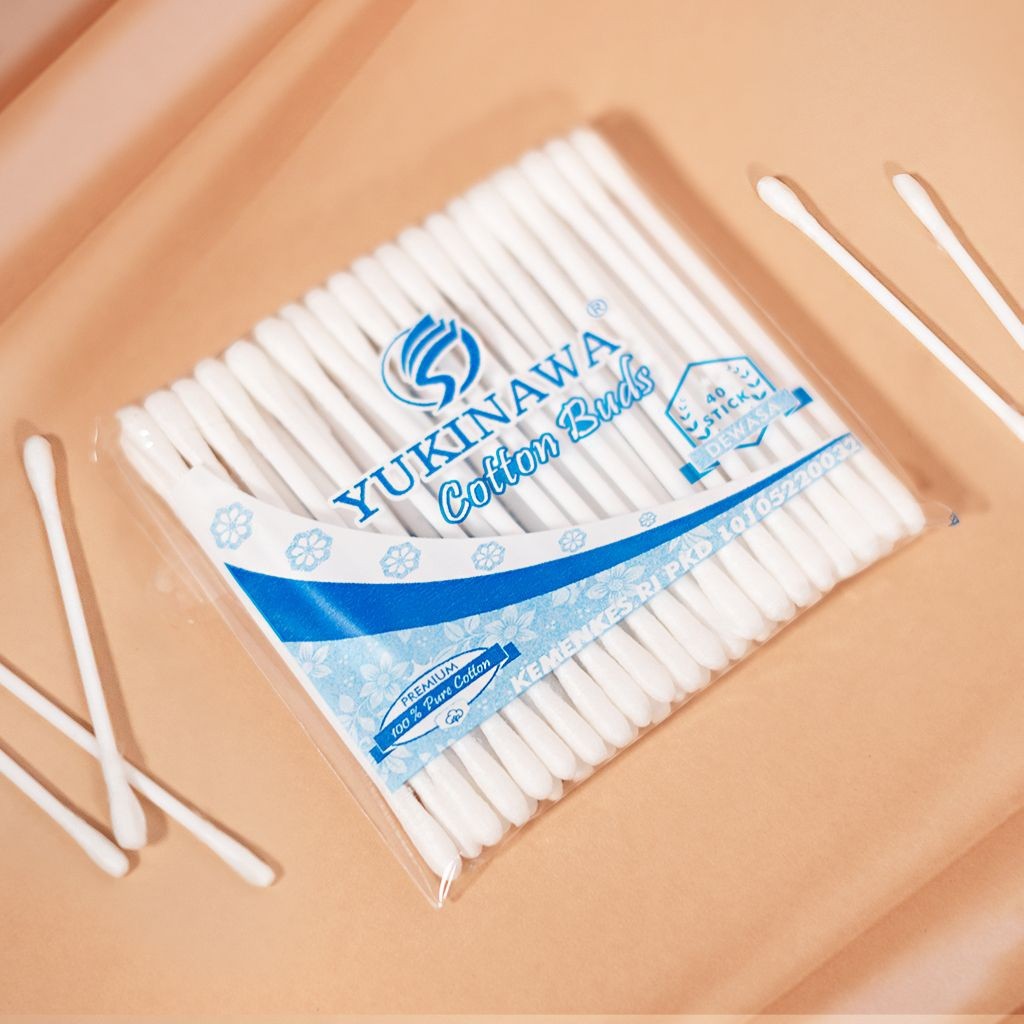 Cotton Bud Yukinawa 1 Lusin (12 Pak) | Cotton Bud Bayi & Dewasa | Lembut Aman Multifungsi