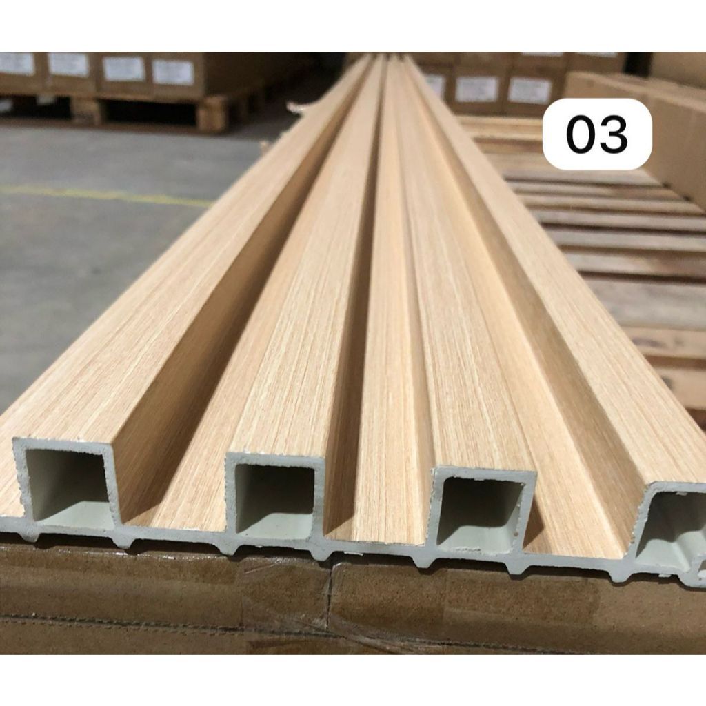 JAMIN MURAH WPC Wall Panel 4 Meter Wood Panel Dinding Motif Kayu 3D / Fluted WPC Wall Panel 4 Meter 