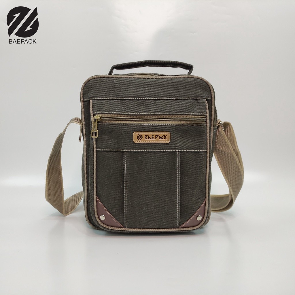 Tas Selempang Premium Evans Baepack / Tas Selempang Cowok / Tas Bahu Pria / Hijau Army