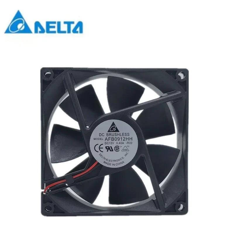 Original delta AFB0912HH FOO 92*92*25MM 90x90x25mm DC12V 0.40A Case Cooling Fan 67.92CFM 4500RPM 2 w