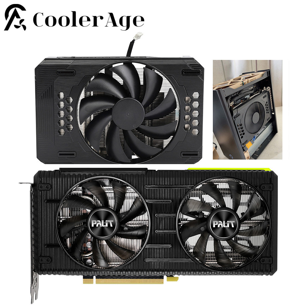 For Palit RTX 3060 Ti Graphics Card Heatsink Reacement ITX Case RTX3060Ti Video Card Y Single Fan He