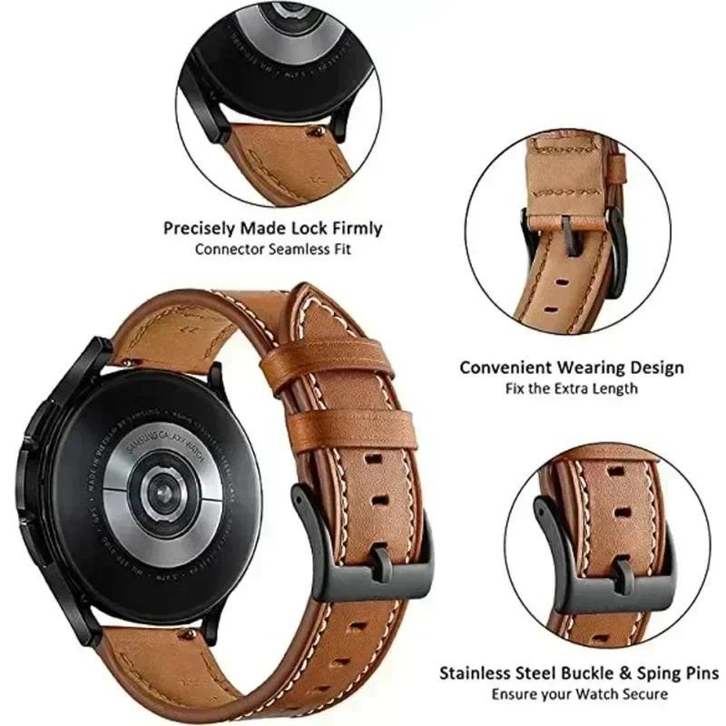 Leather Strap for Zeblaze VIBE 8 Smartwatch Wriststrap Quick Releas Band for Zeblaze VIBE 8 22mm 20m