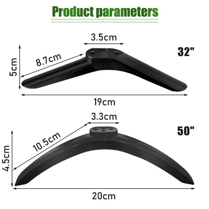 ZENID Bracket Kaki TV Meja 32" 50" Braket Stand Kaki TV LED LCD & Monitor PC Universal
