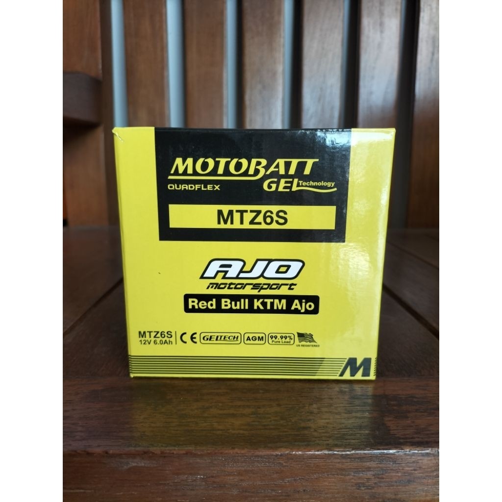 Aki Motor Honda Vario 125, Vario 150, Scoopy 2015 ke Atas, CBR 150R Motobatt MTZ6S Aki Kering
