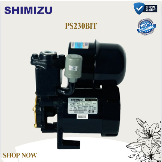SHIMIZU POMPA AIR PS 230BIT/Pompa air 230bit/PS230BIT/PS230 BIT/PS 230BIT/ORIGINAL SHIMIZU/GARANSI