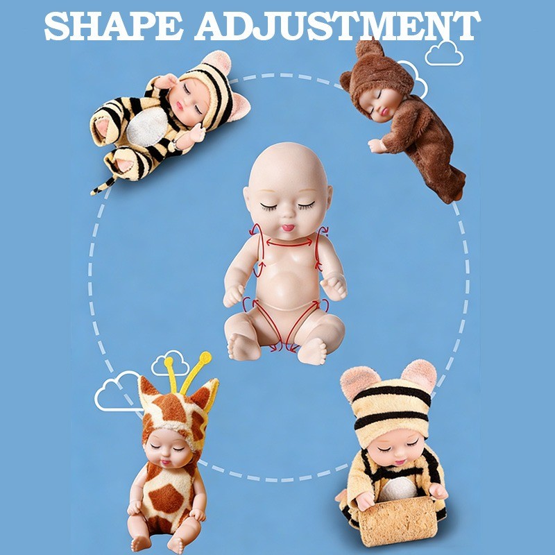 HOT PRODUCT BONEKA BONEKA SIMULASI MAINAN BONEKA BAYI SUPER MINI REBORN NEWBORN PEREMPUAN TIDUR MINI