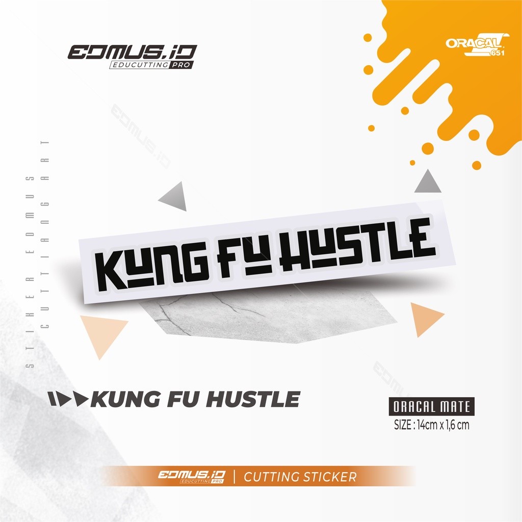 Cutting Stiker Kung fu Hustle| Cutting Sticker Oracal Premium | Stiker Motor | Sticker Visor