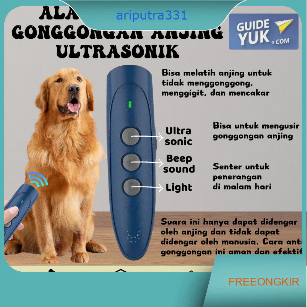 Alat Penjinak Gonggongan Anjing Ultrasonik / Handle Dog Barking / DEVICE DOG With USB Charger