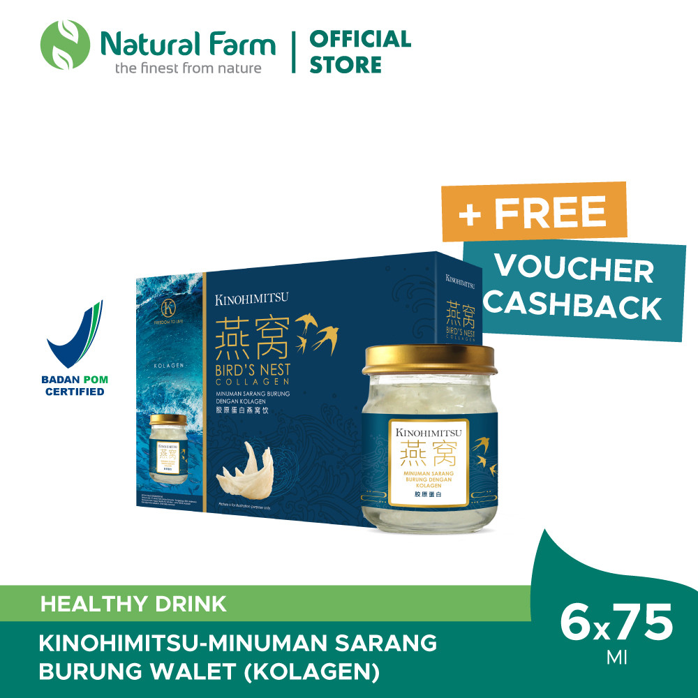 Kinohimitsu Bird's Nest Collagen 75ml - 6 Botol