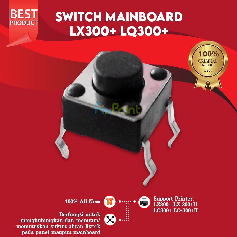Switch Mainboard Epson LX300+ LX300+II LQ300+ LQ300+II, Tombol Switch Board LX-300+ LX-300plusII