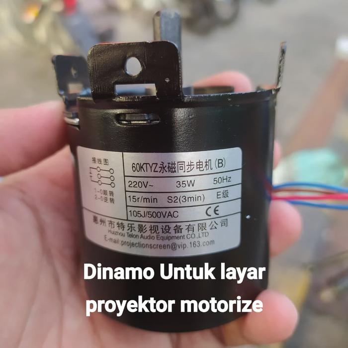 Dinamo Untuk Layar Proyektor Otomatis Remote