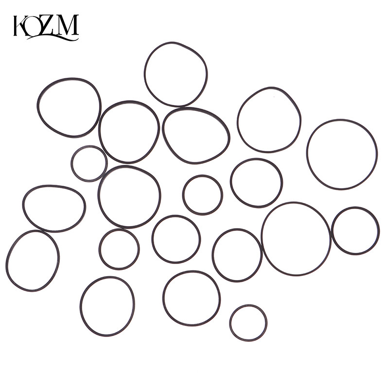 20Pcs/set Mix Cassette Tape Replacement Rubber CD DVD Cassette Tape Recorder Turntable Strap Belt Fo