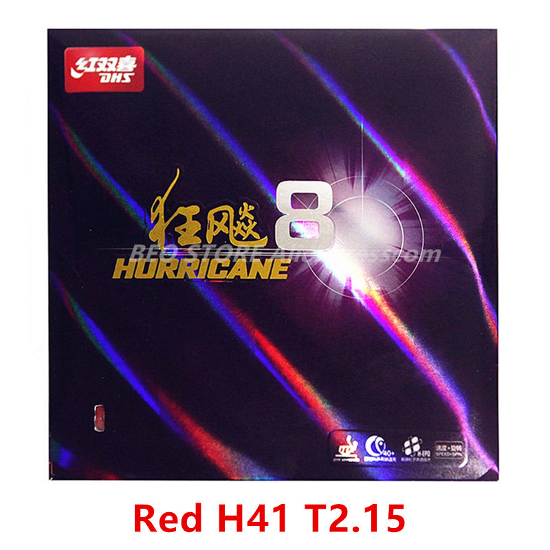 DHS Hurricane 8 Table Tennis Rubber DHS Hurricane-8 / H8 Pips-In Original DHS Ping Pong Sponge
