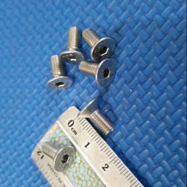 Baut L payung 5x12mm stainless