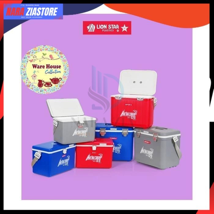 Lion Star Marina Cooler Box 12S/10lt box ikan box  minuman - Warna
