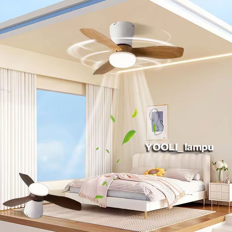 lamp_Yooli Kipas Lampu Angin Remote Control Lampu Kipas Plafon Lampu Kipas Angin Gantung Plafon Lamp
