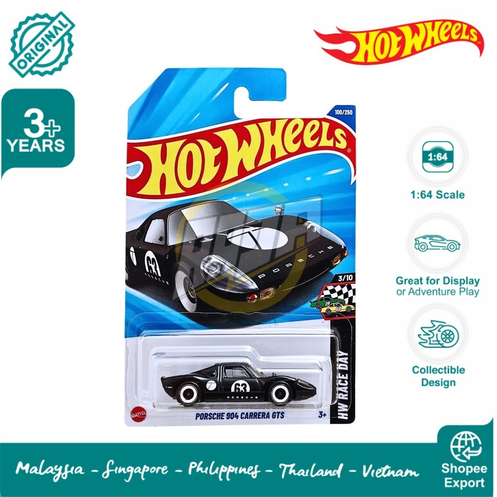 Hot Wheels Porsche 904 Carrera GTS Black - Lot L 2025
