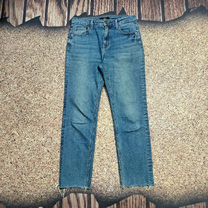 celana panjang jeans unfinished TOPTEN denim stretch casual bahan melar murah bagus size 26-30