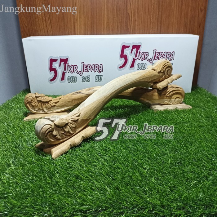 [] Gagang pintu rumah full ukir jepara - Tarikan pintu murah kayu jati - Mentahan murah