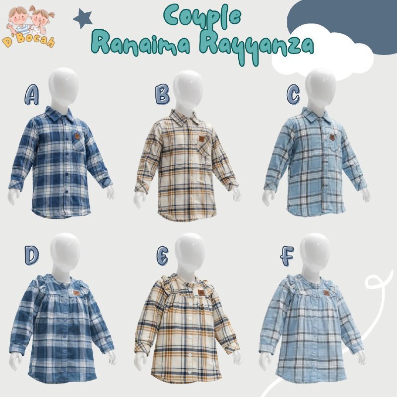 COUPLE RANAIMA RAYYANZA SERIES MURAH - ATASAN CO CE KIDS JUNIOR DBRR