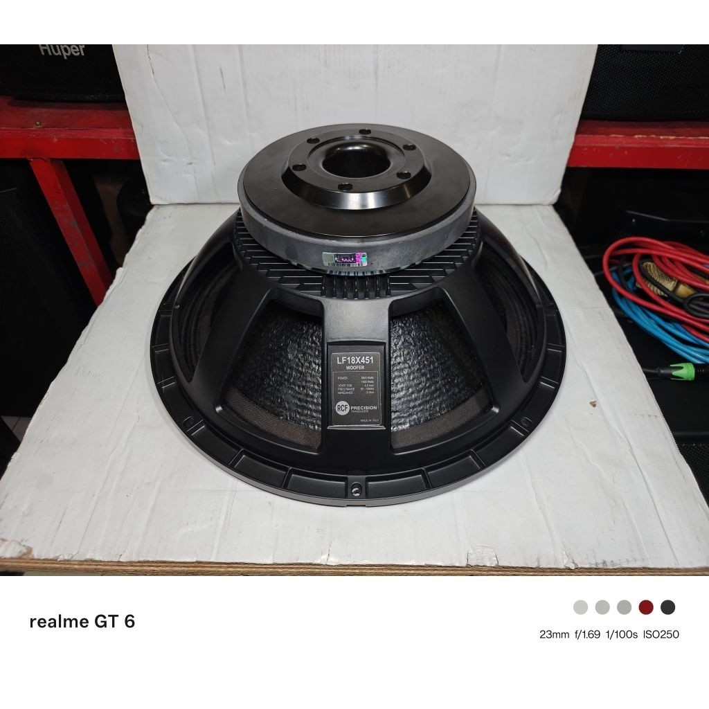 Speaker RCF 18 inch LF18X451 / LF18 X451 / Spk RCF 18" LF 18X451 Made In Italy