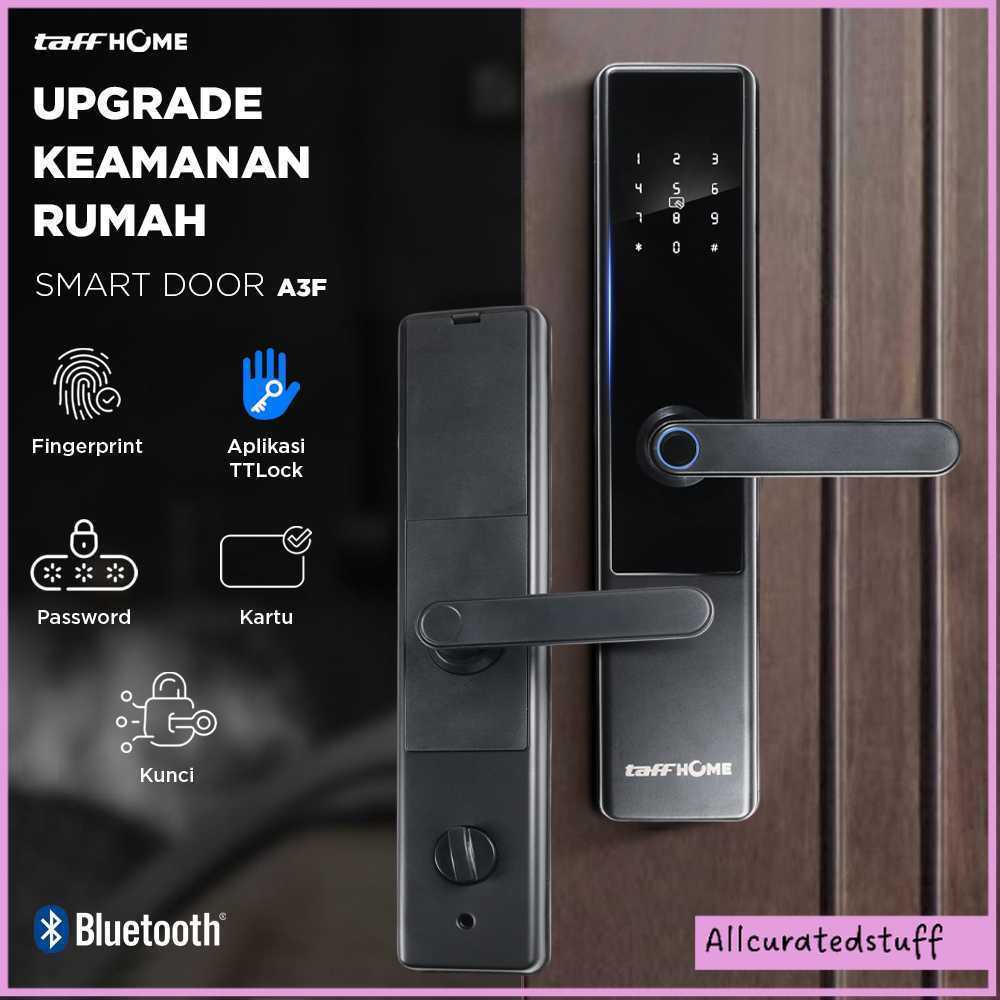 TaffHOME Smart Door Lock Fingerprint Password Bluetooth Card TTLock - A3F