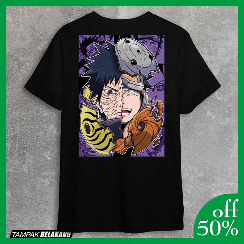 Kaos Anime Uchiha Obito Bukan Oversize